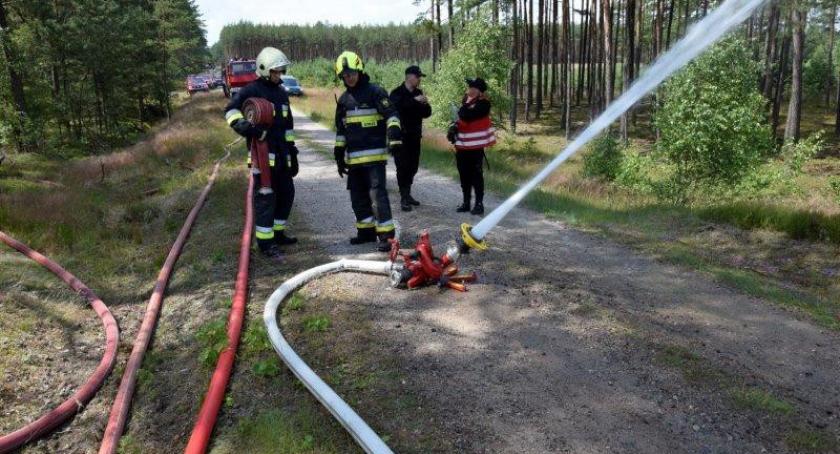 Pożar lasu w Leśnictwie Zabrody - w akcji 80 strażaków. Na szczęście to tylko ćwiczenia