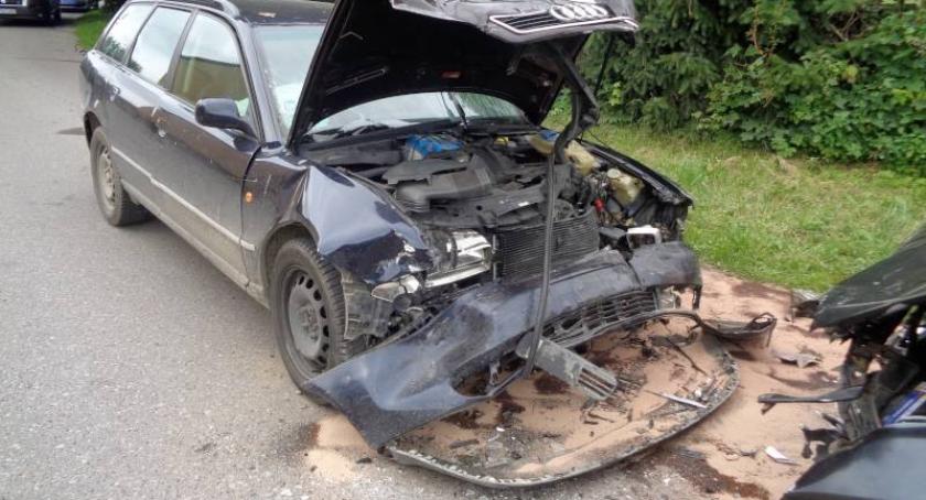 Wielki Podleś. Czołowe zderzenie audi z toyotą