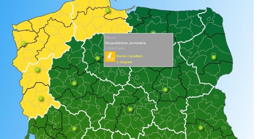 Wydano ostrzeżenia przed burzami i ulewami