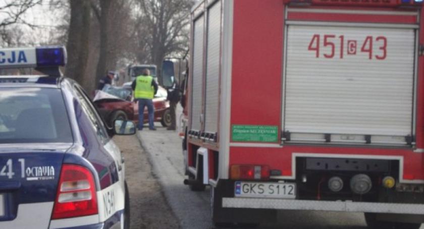 Zielenin. Czołówka z drzewem