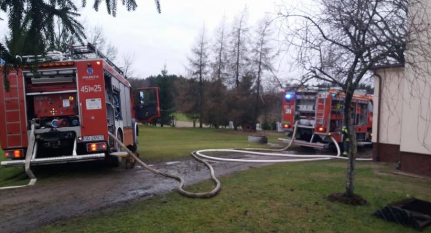 Kościerska Huta. Pożar piwnicy budynku mieszkalnego