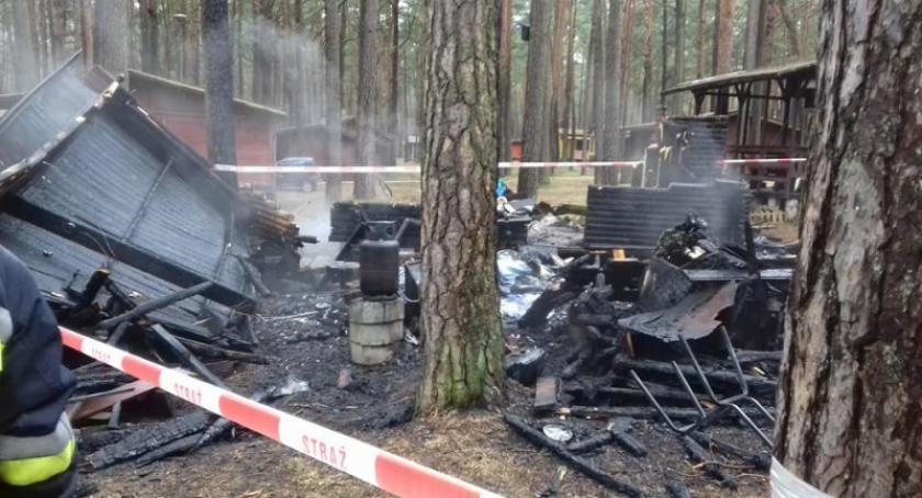 Gołuń. Spłonął domek letniskowy