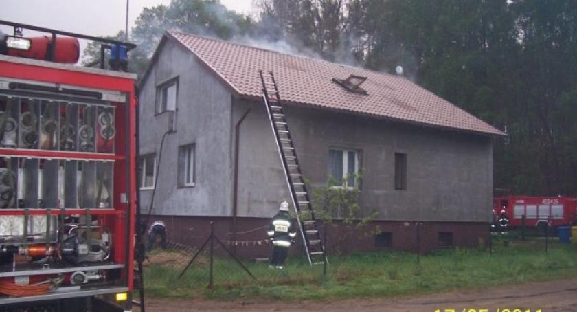 Grzybowski Młyn. Pożar na poddaszu