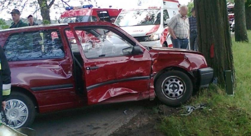 Raduń-Lamk. Zderzenia volkswagena z oplem