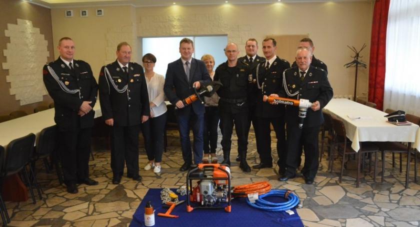 OSP Liniewo z zestawem hydraulicznym do ratownictwa technicznego