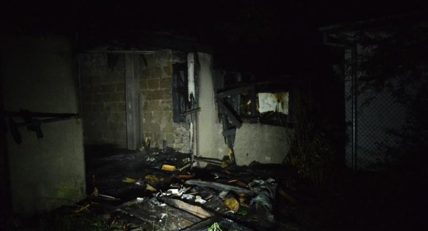 Kościerzyna. Spłonął budynek gospodarczy