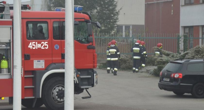 Kościerzyna. Pożar w piwnicy szpitala (ćwiczenia)
