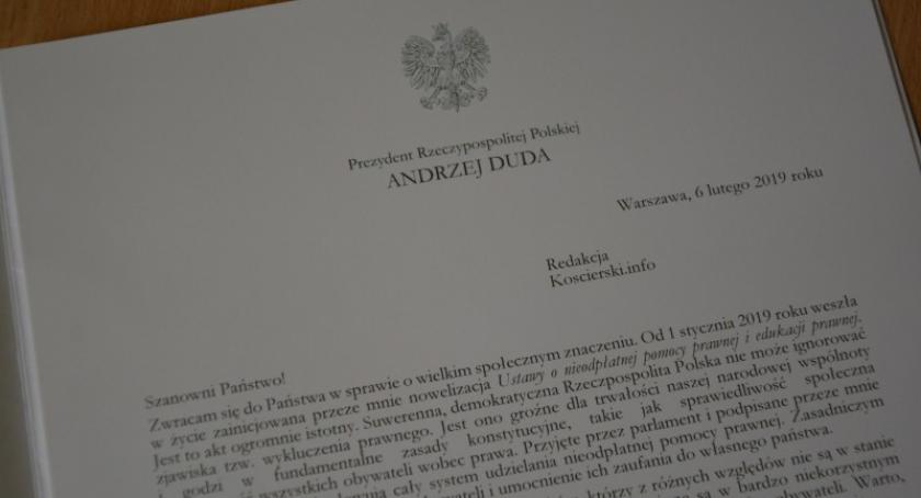 Prezydent Andrzej Duda o darmowej pomocy prawnej. Dla kogo?