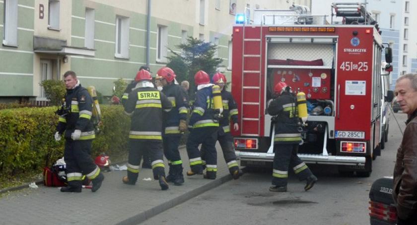 Kościerzyna. Pożar mieszkania przy Kasztanowej
