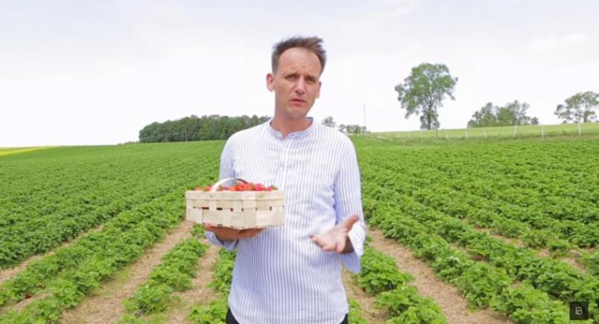 Pascal Brodnicki nakręcił program o kaszubskich truskawkach