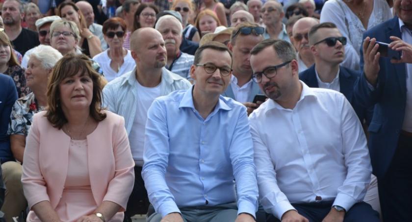Premier Mateusz Morawiecki na rodzinnym pikniku w Stężycy