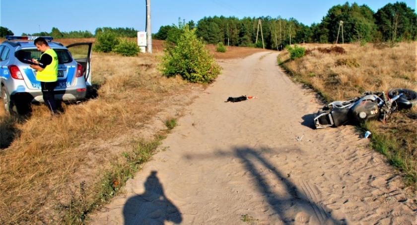 Dwa wypadki z udziałem motocyklistów