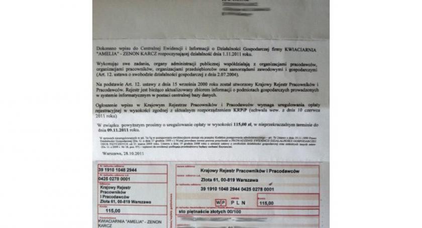 Uwaga przedsiębiorcy! Nie dajcie się oszukać!