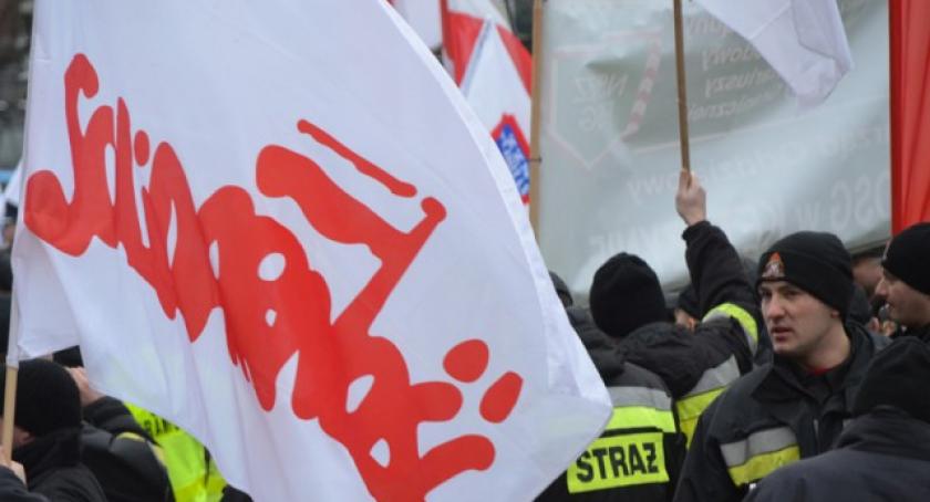 Protest strażaków przeniósł się do Gdańska (zdjęcia)