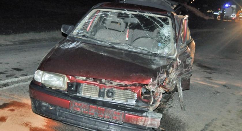 Stężyca. Wypadek z udziałem pijanego kierowcy