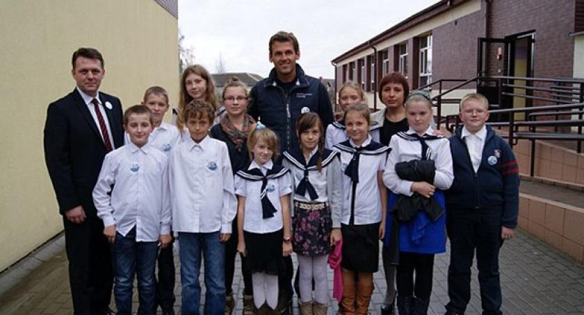 Mateusz Kusznierewicz w progach kaliskiej szkoły