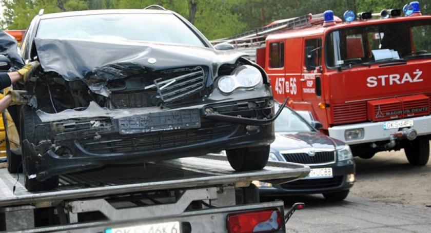 Olpuch. Pijany kierowca spowodował wypadek