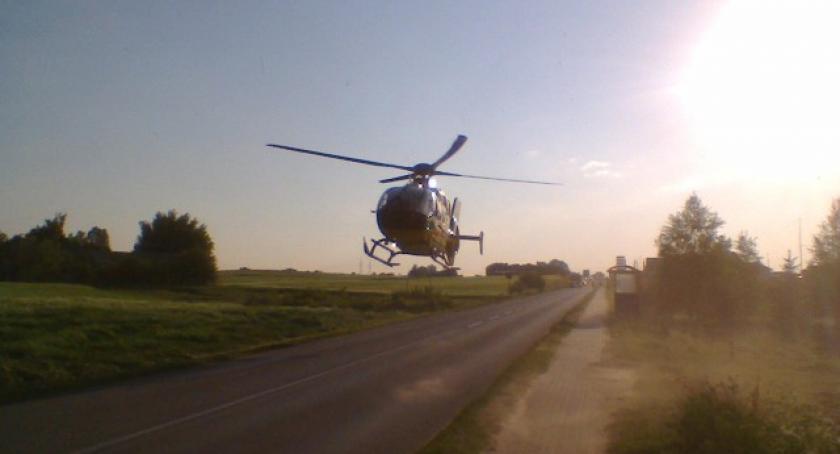 Lubań. Zderzenie osobówki z motocyklem 