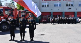 Uroczystość wręczenia sztandarów kościerskiej straży pożarnej