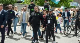 Urodzinowy korowód w Kościerzynie. Pokaz wspólnoty m&hellip;
