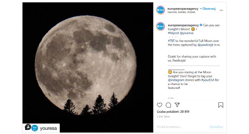 Zdjęcie jaworzańskiego pasjonata astronomii podbija Instagrama