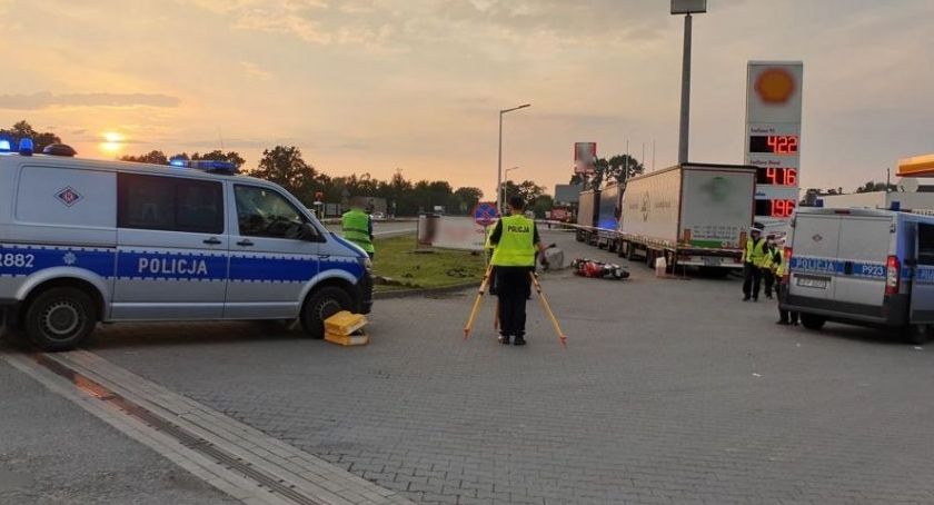 Policyjny pościg i wypadek motocyklisty. Lądował śmigłowiec LPR (Aktualizacja)