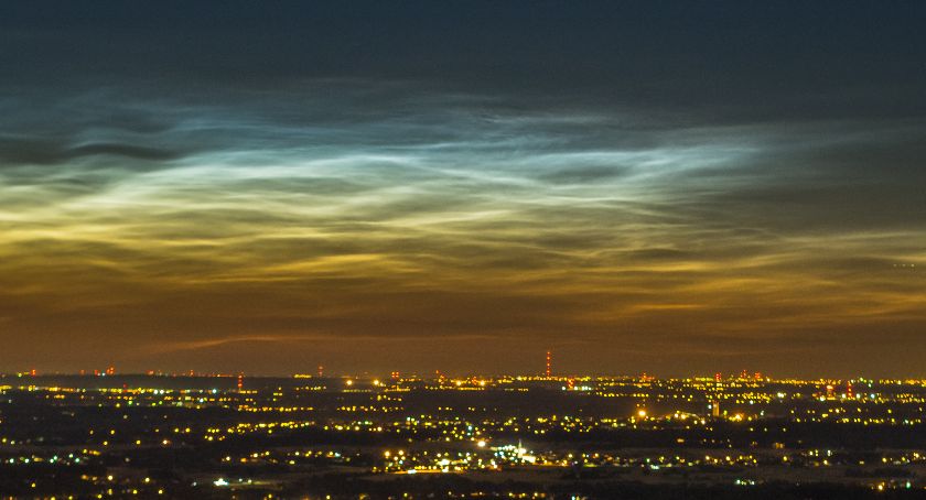 Obłoki srebrzyste rozświetliły beskidzkie niebo FOTO