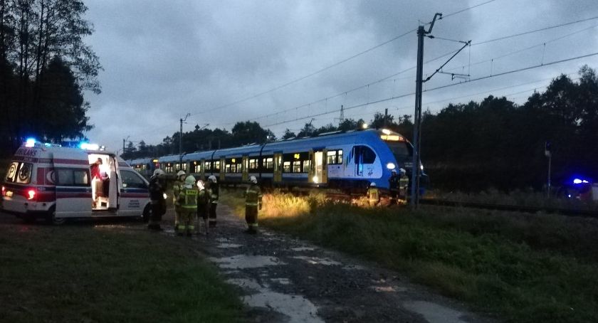 Wypadek na torach w okolicach stacji Wilkowice Bystra 