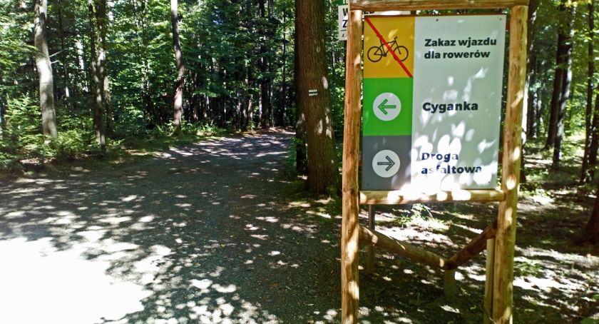 Zakaz wjazdu dla rowerów w Cygańskim Lesie | Pojawiły się nowe tablice