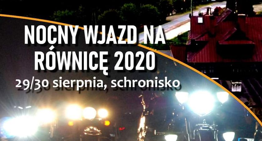Nocny wjazd motocyklowy na Równicę