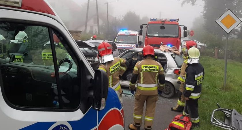 Groźny wypadek na ulicy Moszczanickiej w Żywcu 