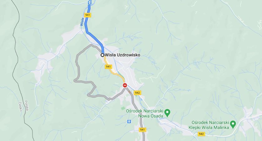 Mapy Google w Wiśle wprowadzają w błąd kierowców