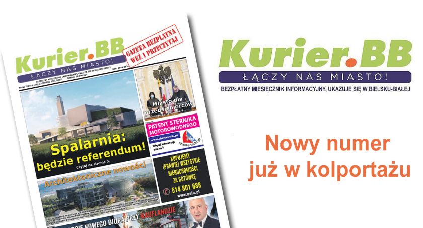 Do kolportażu trafił lutowy numer Gazety Miejskiej Kurier.BB