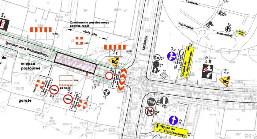 Zmiana organizacji ruchu na ulicy Paderewskiego w Bielsku-Białej od 19 kwietnia