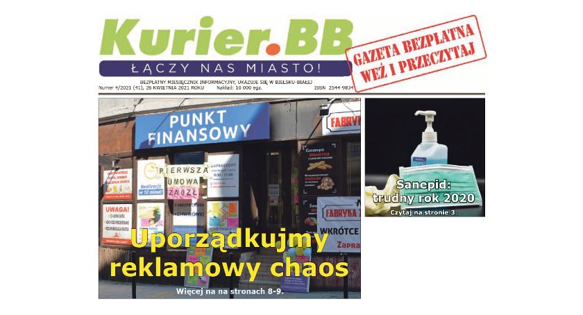 Do kolportażu trafił kwietniowy numer Gazety Miejskiej Kurier.BB