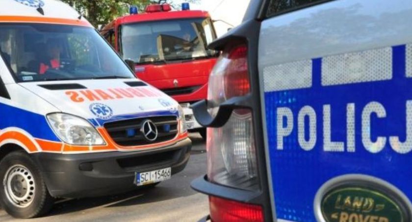 Potrącenie Kobiety na DK1 w Czechowicach-Dziedzicach. Przechodziła na zielonym świetle