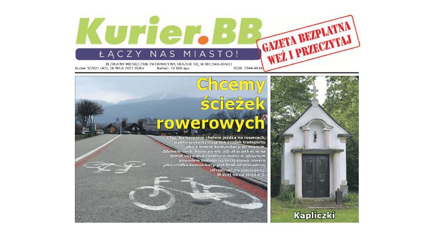 Do kolportażu trafił majowy numer Gazety Miejskiej Kurier.BB