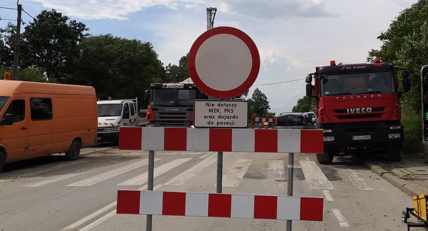 Tymczasowa organizacja ruchu na ulicy Zapora w Bielsku-Białej