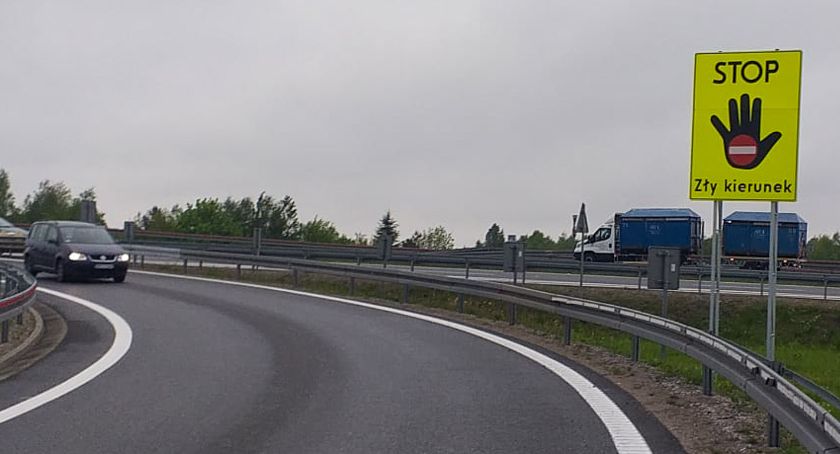 Na ekspresówce pojawią się znaki ostrzegające przed jazdą pod prąd