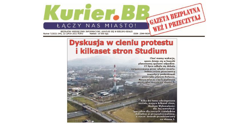 Do kolportażu trafił lipcowy numer Gazety Miejskiej Kurier.BB