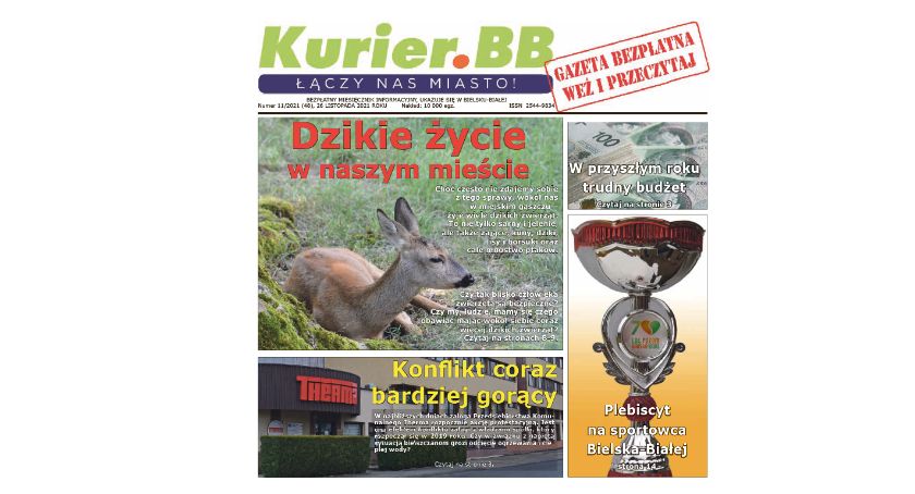 Do kolportażu trafił listopadowy numer Gazety Miejskiej Kurier.BB