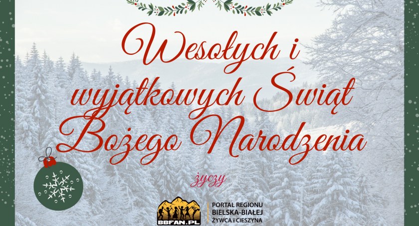 Wyjątkowych Świąt Bożego Narodzenia życzy portal bbfan.pl