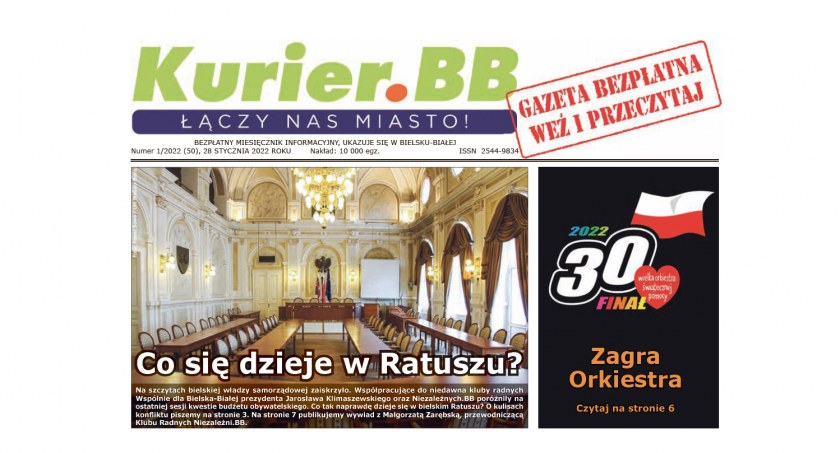 Do kolportażu trafił styczniowy numer Gazety Miejskiej Kurier.BB
