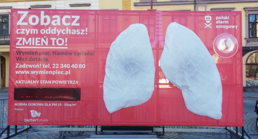 Wielkie płuca na Rynku w Cieszynie
