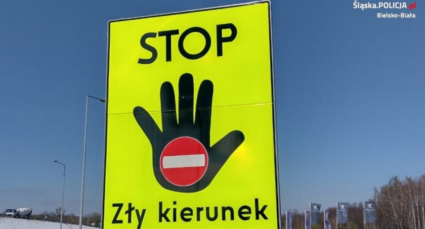 Nowe znaki ostrzegają przed jazdą pod prąd