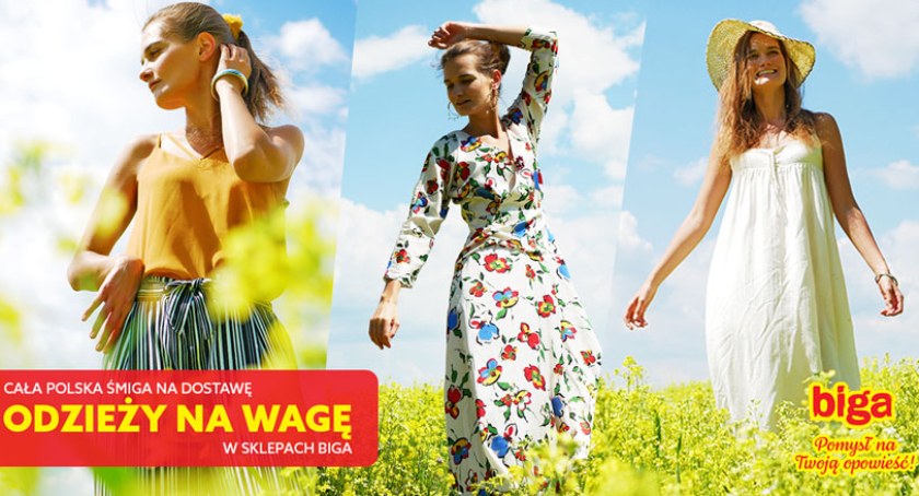 Cała Polska śmiga na dostawę odzieży na wagę w sklepach Biga!
