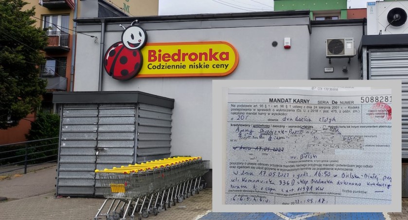 Kobieta zapomniała zapłacić za reklamówkę w Biedronce, na miejscu pojawiła się policja