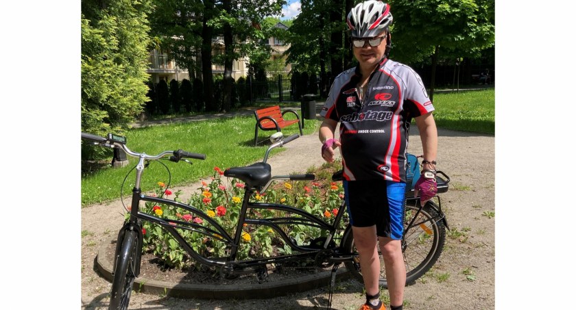 Niewidomy bielszczanin szuka kogoś kto pojeździ z nim na rowerze