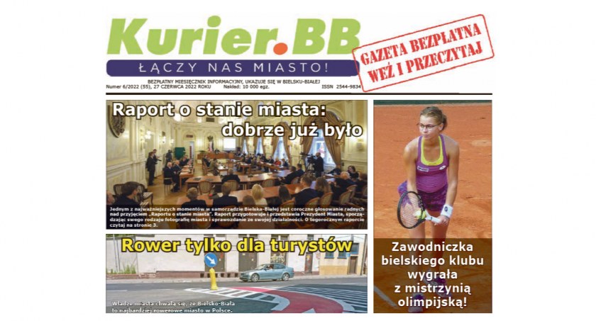 Do kolportażu trafił czerwcowy numer Gazety Miejskiej Kurier.BB