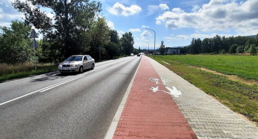 Nowa droga rowerowa w okolicach Szczyrku